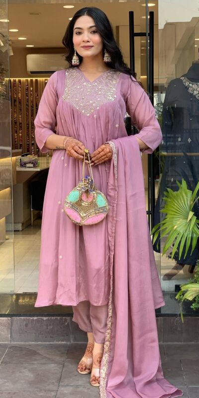 Lavender Cotton Silk Mirror Work Salwar Suit | Jump Suits, Salwar suit, Casual Suits, Creative suits, Designer Suits, Palazzo Suits, Party Wear Suits, Patiala Suits, Straight Suits
