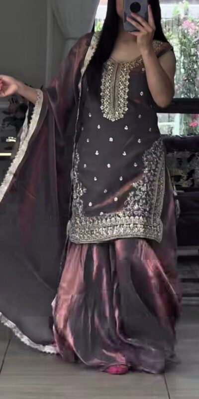 Lavender Fandy Silk Embroidery Lace Work Salwar Suit | Jump Suits, Salwar suit, Casual Suits, Creative suits, Designer Suits, Palazzo Suits, Party Wear Suits, Patiala Suits, Straight Suits
