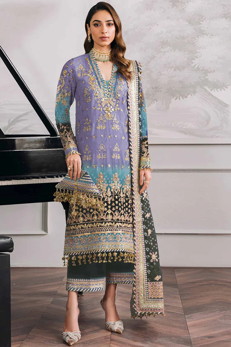Lavender Georgette Digital Print Sequence Work Salwar Suit | Jump Suits, Salwar suit, Casual Suits, Creative suits, Designer Suits, Palazzo Suits, Party Wear Suits, Patiala Suits, Straight Suits