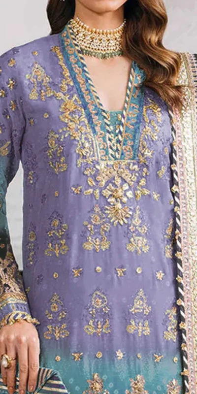Lavender Georgette Digital Print Sequence Work Salwar Suit | Jump Suits, Salwar suit, Casual Suits, Creative suits, Designer Suits, Palazzo Suits, Party Wear Suits, Patiala Suits, Straight Suits