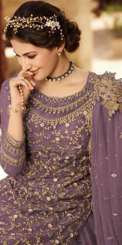Lavender Soft Net With Embroidery Work Salwar Suit | Jump Suits, Salwar suit, Casual Suits, Creative suits, Designer Suits, Palazzo Suits, Party Wear Suits, Patiala Suits, Straight Suits