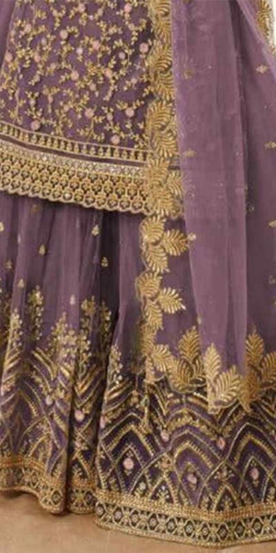Lavender Soft Net With Embroidery Work Salwar Suit | Jump Suits, Salwar suit, Casual Suits, Creative suits, Designer Suits, Palazzo Suits, Party Wear Suits, Patiala Suits, Straight Suits