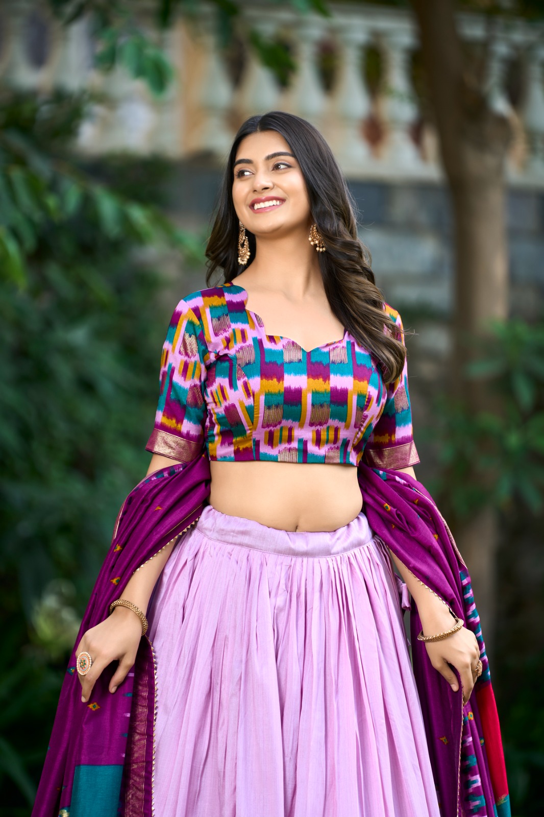 Light Pink Tasar Silk Lehenga Choli | Lehenga, Bollywood Lehenga, Creative Lehenga, Designer Lehenga, Embroidered Lehenga, Party Wear Lehenga