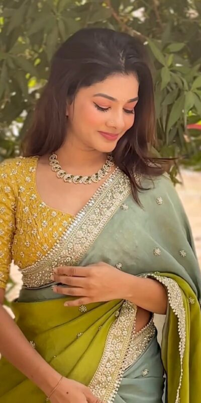 Mahendi Chinon Embroidery Sequins Work Saree | Sarees, Bollywood Sarees, Creative Sarees, Designer Sarees, Embroidered Sarees, Ethnic Saree, Modern Digital sarees, Party Wear Sarees