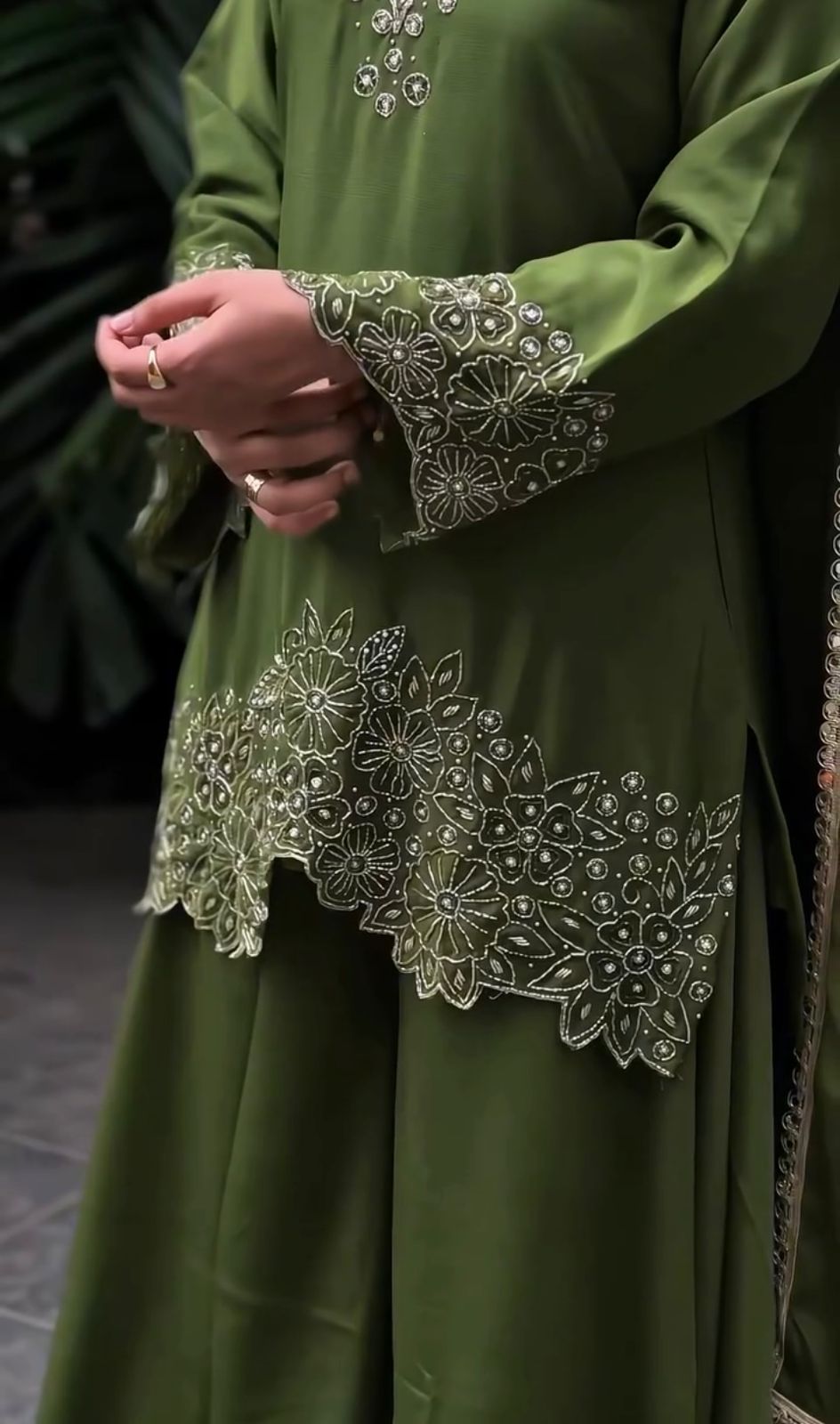 Mahendi Chinon Silk Embroidery Lace Work Salwar Suit | Jump Suits, Salwar suit, Casual Suits, Creative suits, Designer Suits, Palazzo Suits, Party Wear Suits, Patiala Suits, Straight Suits