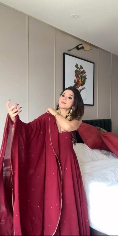 Maroon Foix Georgette Thread Real Mirror Diamond Salwar Suit | Jump Suits, Salwar suit, Casual Suits, Creative suits, Designer Suits, Palazzo Suits, Party Wear Suits, Patiala Suits, Straight Suits
