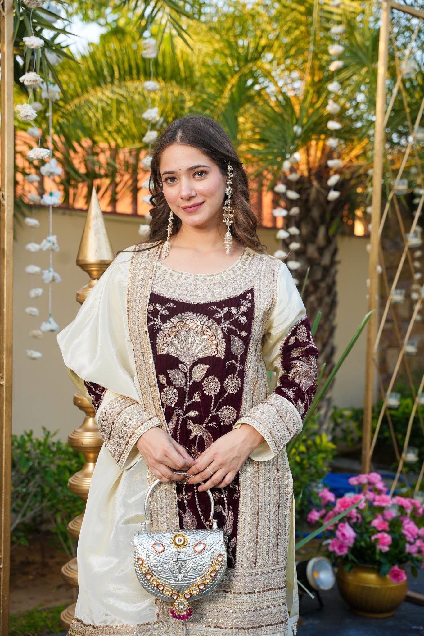 Maroon Glass Organza Silk Sequence Work Salwar Suit | Jump Suits, Salwar suit, Casual Suits, Creative suits, Designer Suits, Palazzo Suits, Party Wear Suits, Patiala Suits, Straight Suits