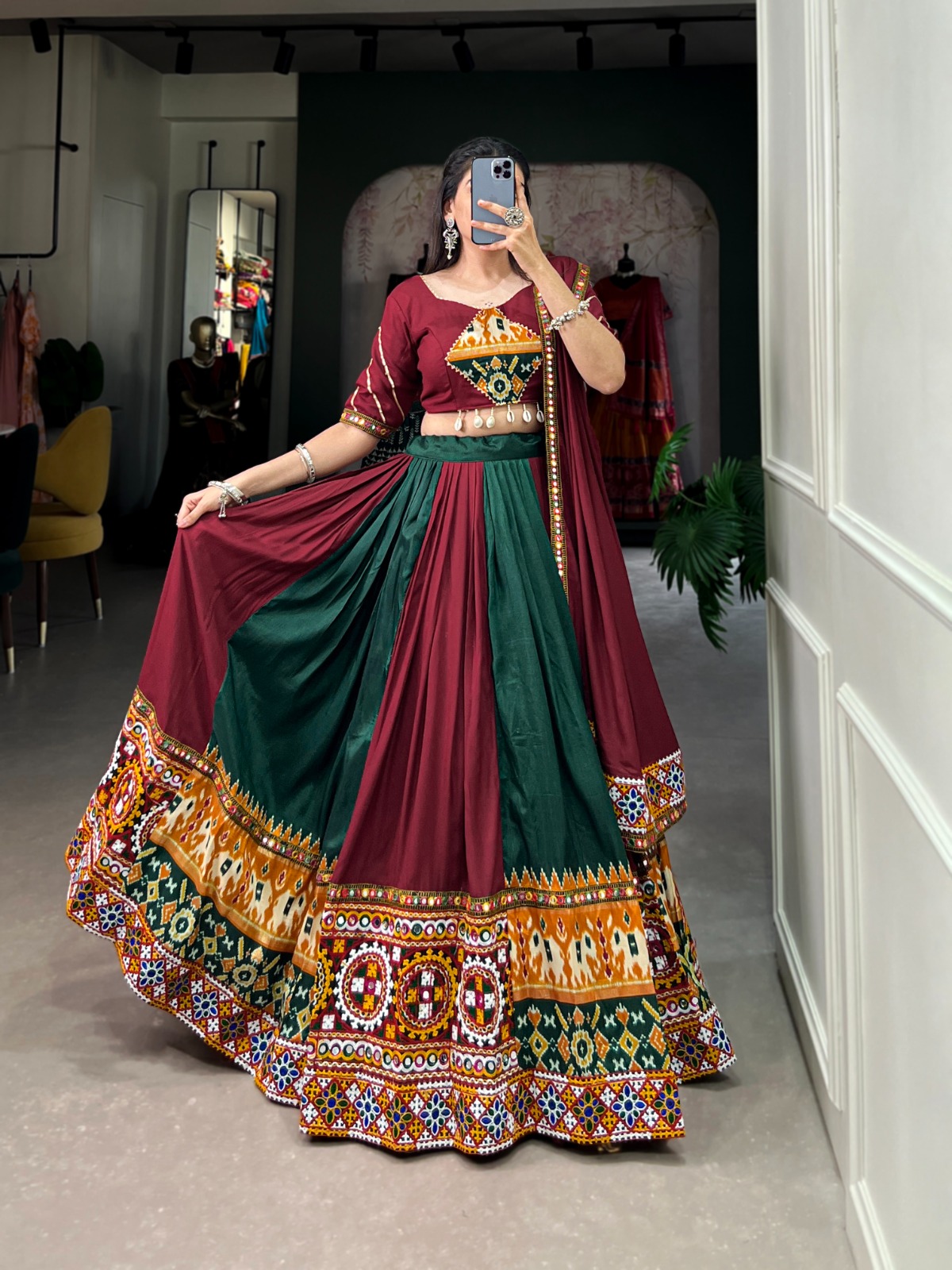 Maroon Rayon Printed Silk Work Lehenga Choli | Lehenga, Bollywood Lehenga, Creative Lehenga, Designer Lehenga, Embroidered Lehenga, Party Wear Lehenga
