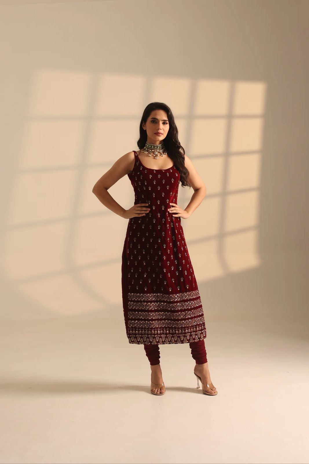 Maroon Roman Glass Embroidery Work Salwar Suit | Jump Suits, Salwar suit, Casual Suits, Creative suits, Designer Suits, Palazzo Suits, Party Wear Suits, Patiala Suits, Straight Suits
