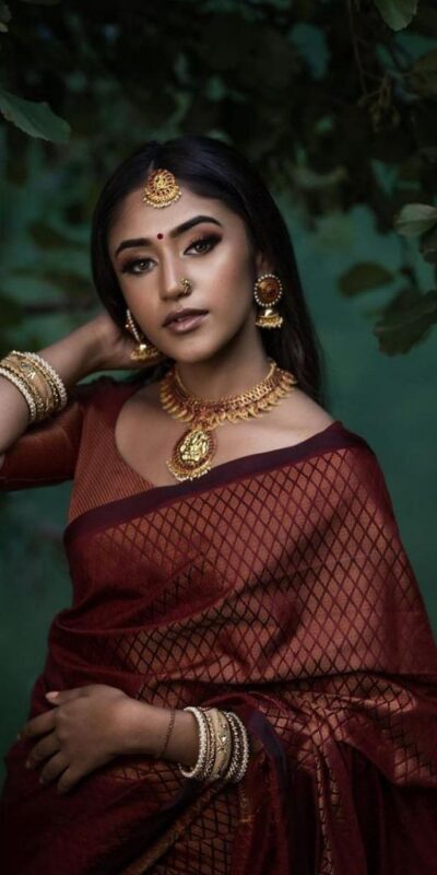 Maroon Soft Litchi Silk Jacquard Work On All Over Saree | Sarees, Bollywood Sarees, Creative Sarees, Designer Sarees, Embroidered Sarees, Ethnic Saree, Modern Digital sarees, Party Wear Sarees