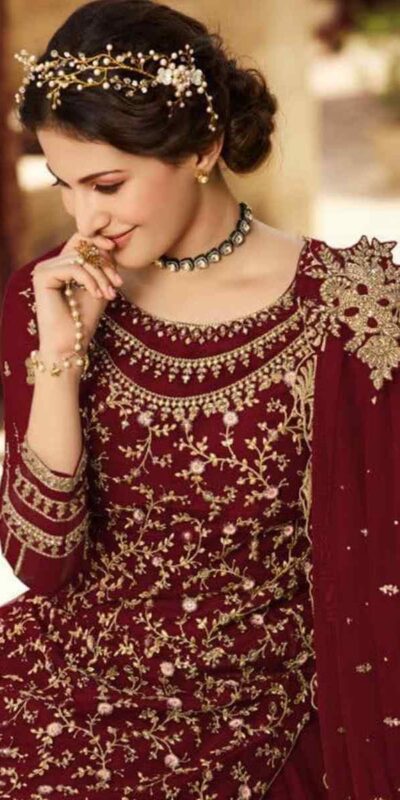 Maroon Soft Net With Embroidery Work Salwar Suit | Jump Suits, Salwar suit, Casual Suits, Creative suits, Designer Suits, Palazzo Suits, Party Wear Suits, Patiala Suits, Straight Suits