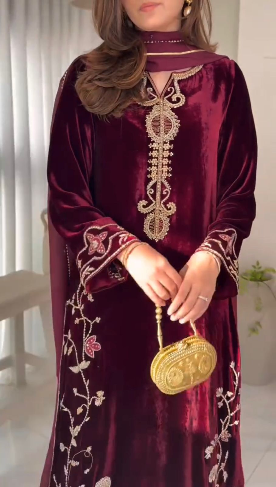 Maroon Viscose Velvet With Lace Work Salwar Suit | Lehenga, Bollywood Lehenga, Creative Lehenga, Designer Lehenga, Embroidered Lehenga, Party Wear Lehenga