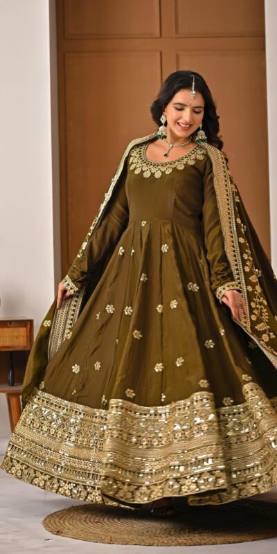 Mehandi NC Vichitra Silk Embroidery Work Salwar Suit | Jump Suits, Salwar suit, Casual Suits, Creative suits, Designer Suits, Palazzo Suits, Party Wear Suits, Patiala Suits, Straight Suits