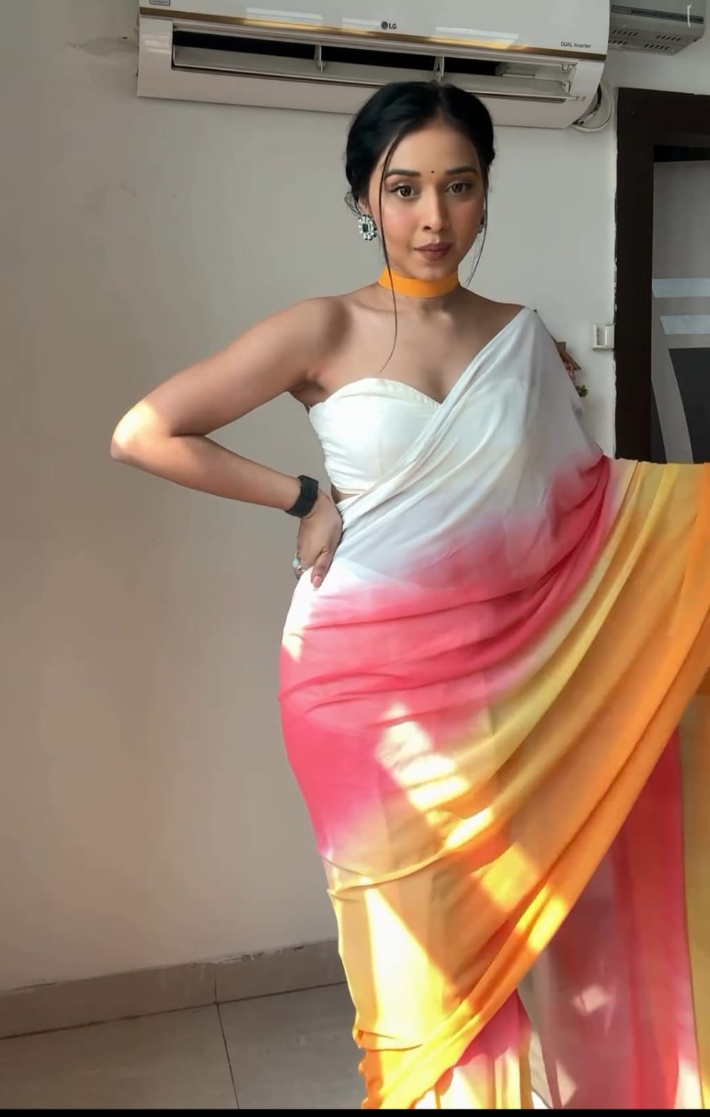 Multi Soft Georgette Silk Ready To Wear Saree | Sarees, Bollywood Sarees, Creative Sarees, Designer Sarees, Embroidered Sarees, Ethnic Saree, Modern Digital sarees, Party Wear Sarees