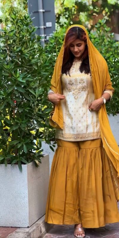 Mustard Natural Crep Lace Work Salwar Suit | Jump Suits, Tops & Bottoms, Track Suits, Salwar suit, Casual Suits, Creative suits, Designer Suits, Palazzo Suits, Party Wear Suits, Patiala Suits, Straight Suits, Trendy Wear