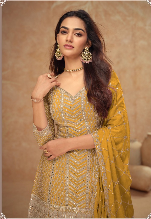 Mustered Chinon Sequence Work Salwar Suit | Jump Suits, Salwar suit, Casual Suits, Creative suits, Designer Suits, Palazzo Suits, Party Wear Suits, Patiala Suits, Straight Suits