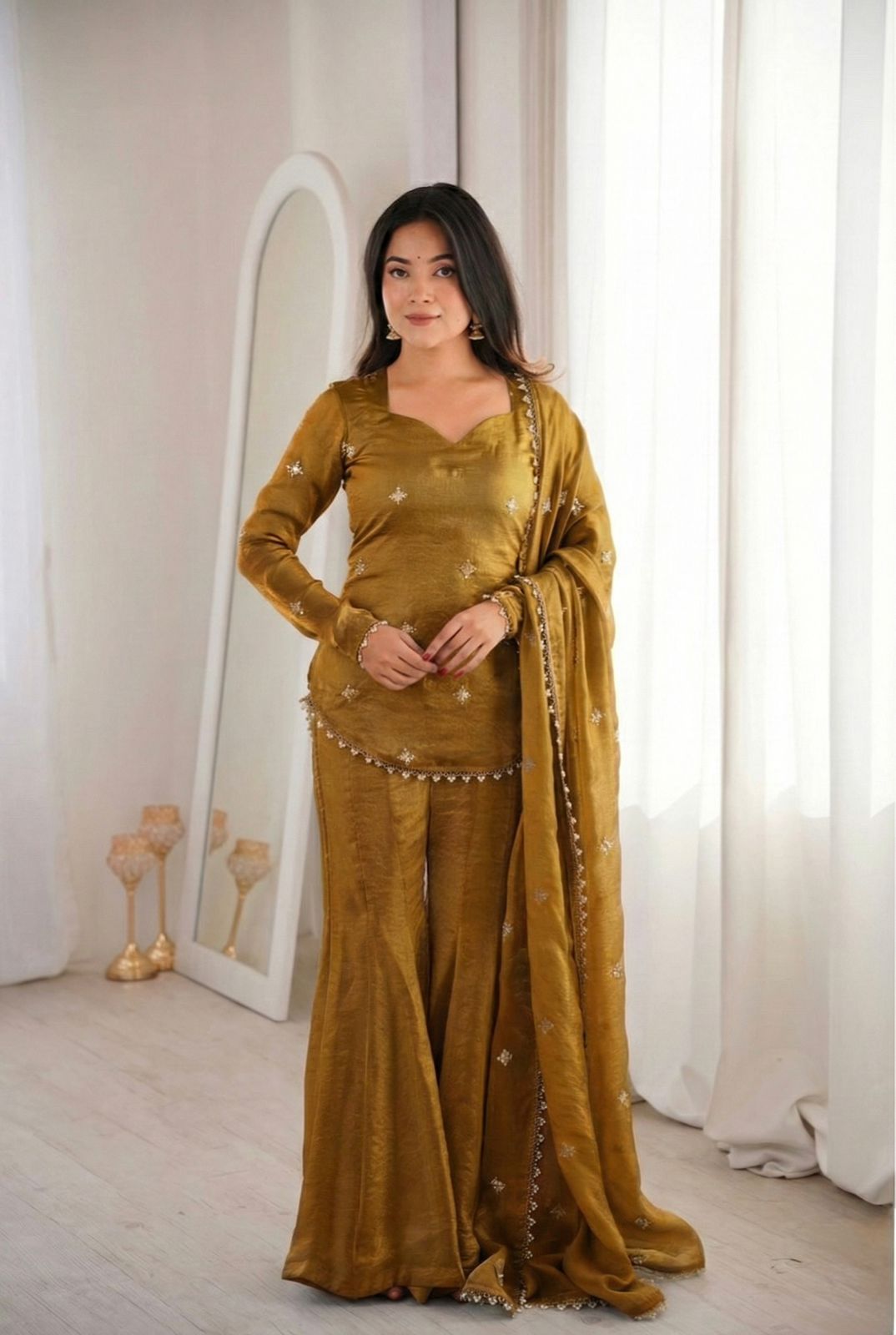 Mustered Fendy Silk Embroidery Lace Work Salwar Suit | Jump Suits, Salwar suit, Casual Suits, Creative suits, Designer Suits, Palazzo Suits, Party Wear Suits, Patiala Suits, Straight Suits