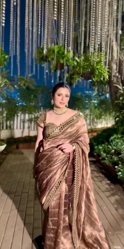 Mustered Organza Silk Mirror Embroidery Work Saree | Sarees, Bollywood Sarees, Creative Sarees, Designer Sarees, Embroidered Sarees, Ethnic Saree, Modern Digital sarees, Party Wear Sarees