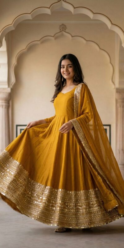 Mustered Roman Silk Embroidery Lace Work Gown | Gowns, Bollywood Gowns, Creative Gowns, Designer Gowns, Embroidered Gowns, Party Wear Gowns