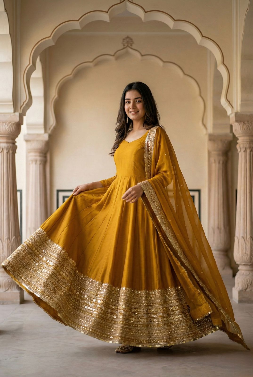 Mustered Roman Silk Embroidery Lace Work Gown | Gowns, Bollywood Gowns, Creative Gowns, Designer Gowns, Embroidered Gowns, Party Wear Gowns