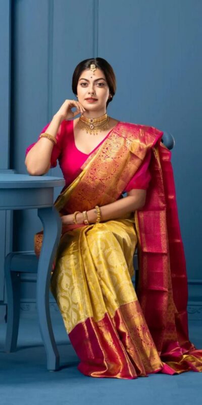 Mustered Soft Lichi Silk Border Lace Work Saree | Sarees, Bollywood Sarees, Creative Sarees, Designer Sarees, Embroidered Sarees, Ethnic Saree, Modern Digital sarees, Party Wear Sarees