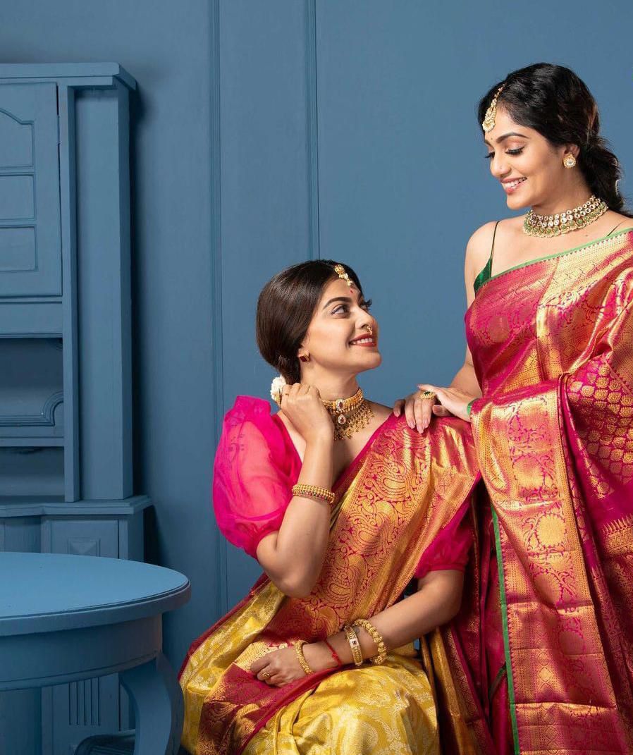 Mustered Soft Lichi Silk Border Lace Work Saree | Sarees, Bollywood Sarees, Creative Sarees, Designer Sarees, Embroidered Sarees, Ethnic Saree, Modern Digital sarees, Party Wear Sarees