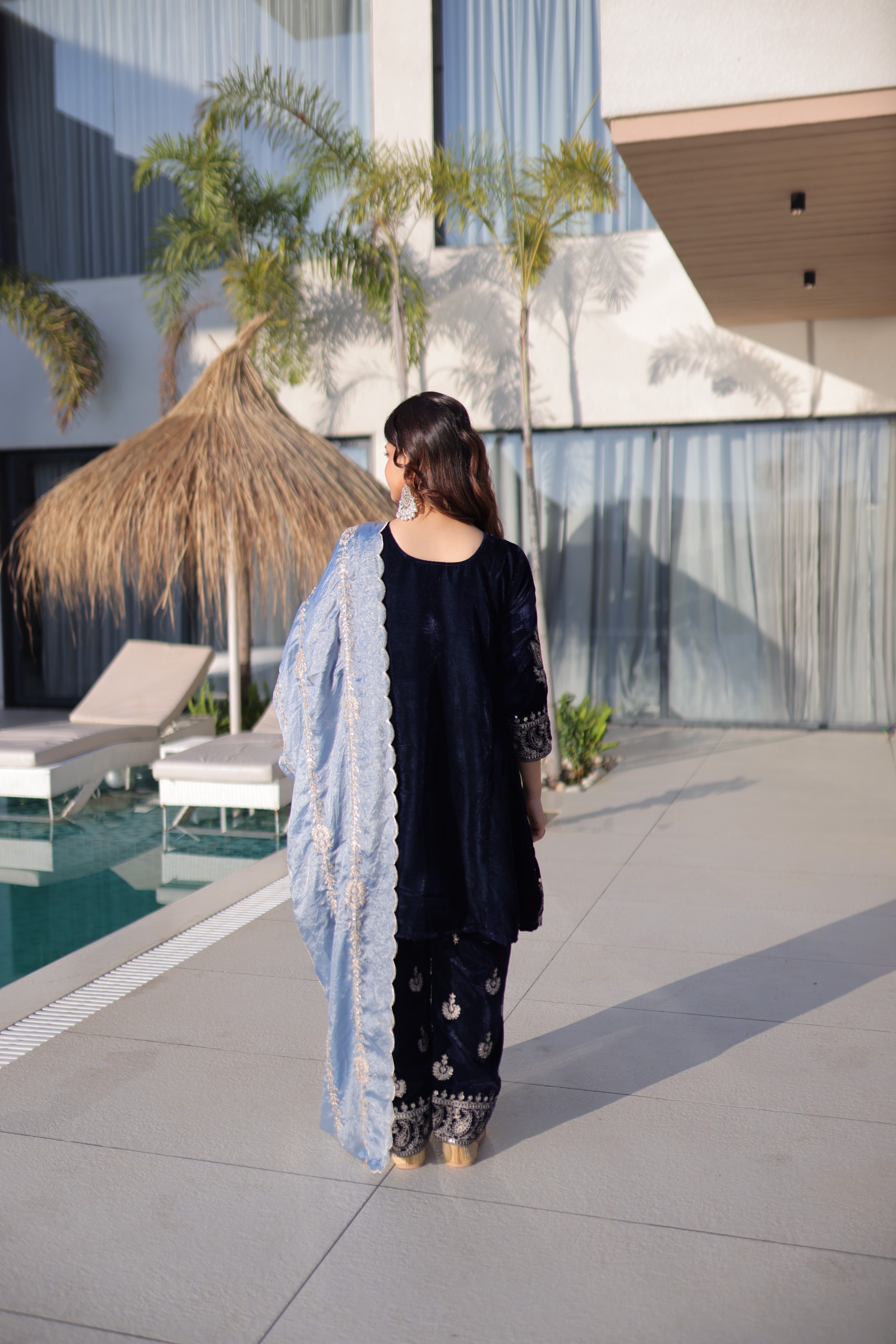 Navy Blue 9000 Velvet Zari Embroidery Work Salwar Suit | Jump Suits, Salwar suit, Casual Suits, Creative suits, Designer Suits, Palazzo Suits, Party Wear Suits, Patiala Suits, Straight Suits