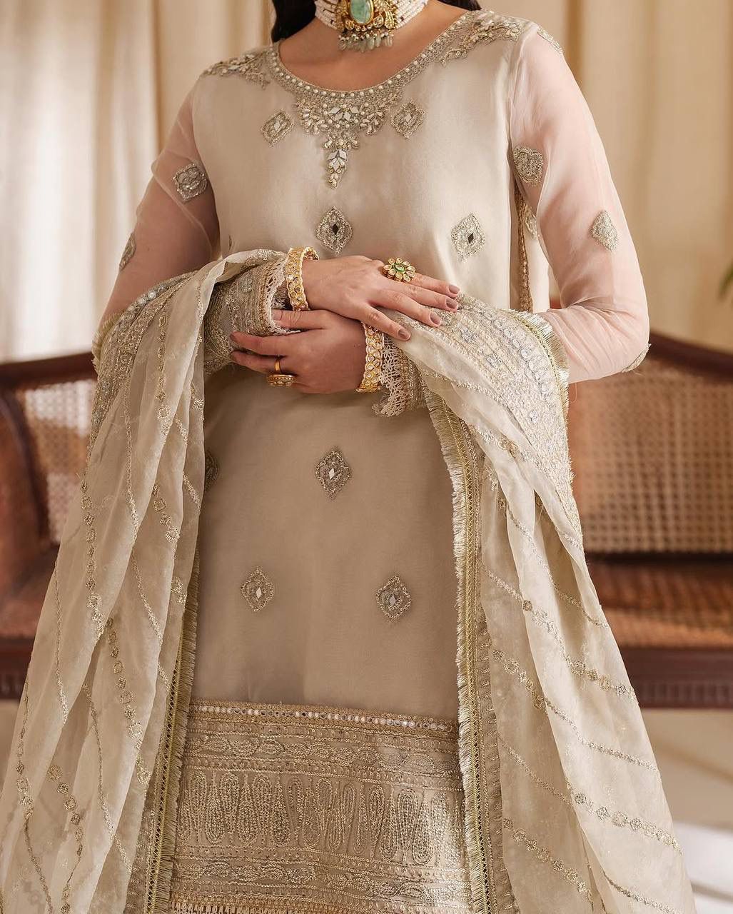 Off White Tabby Organza Embroidery Work Salwar Suit | Jump Suits, Salwar suit, Casual Suits, Creative suits, Designer Suits, Palazzo Suits, Party Wear Suits, Patiala Suits, Straight Suits