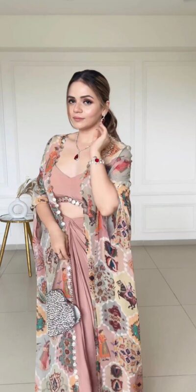 Onion Fiona Silk Printed Koti Suit | Jump Suits, Salwar suit, Casual Suits, Creative suits, Designer Suits, Palazzo Suits, Party Wear Suits, Patiala Suits, Straight Suits