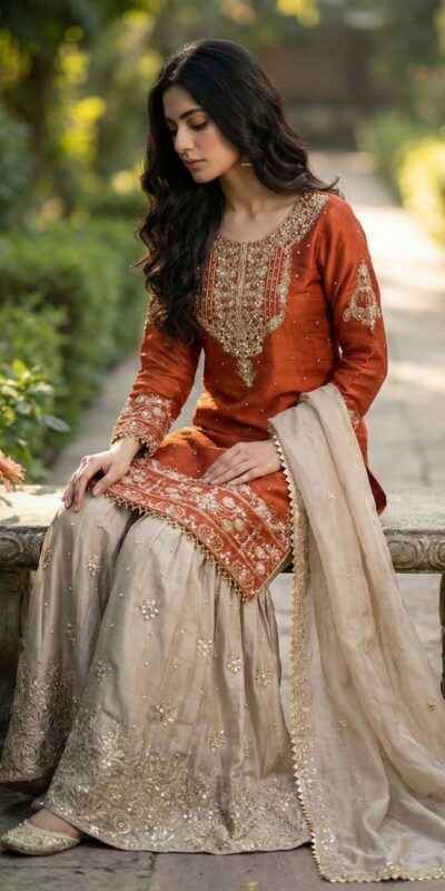 Orange Organza Silk Embroidery Lace Work Salwar Suit | Jump Suits, Salwar suit, Casual Suits, Creative suits, Designer Suits, Palazzo Suits, Party Wear Suits, Patiala Suits, Straight Suits