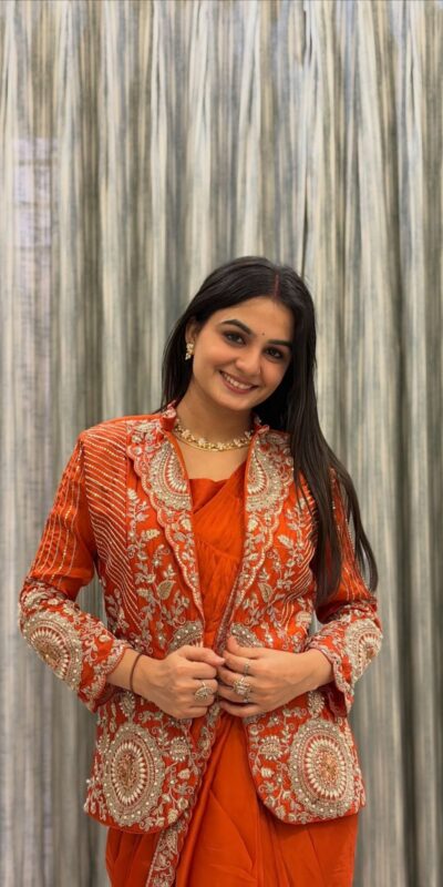 Orange Rangoli Silk Lace Embroidery Work Saree | Sarees, Bollywood Sarees, Creative Sarees, Designer Sarees, Embroidered Sarees, Ethnic Saree, Modern Digital sarees, Party Wear Sarees