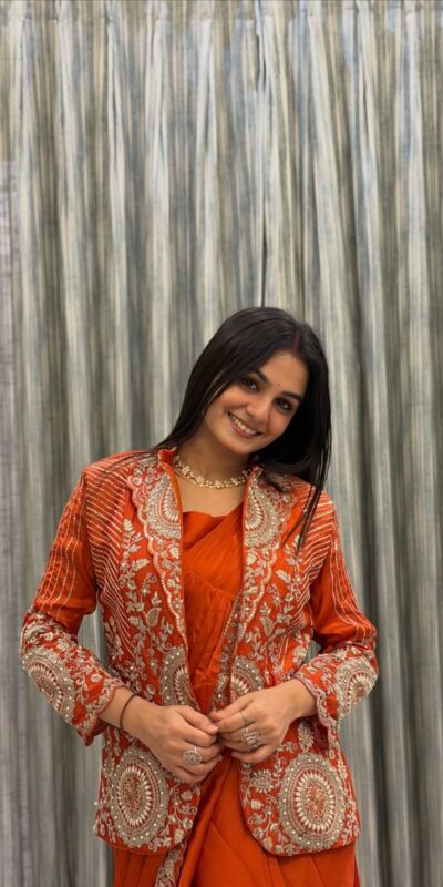 Orange Rangoli Silk Lace Embroidery Work Saree | Sarees, Bollywood Sarees, Creative Sarees, Designer Sarees, Embroidered Sarees, Ethnic Saree, Modern Digital sarees, Party Wear Sarees
