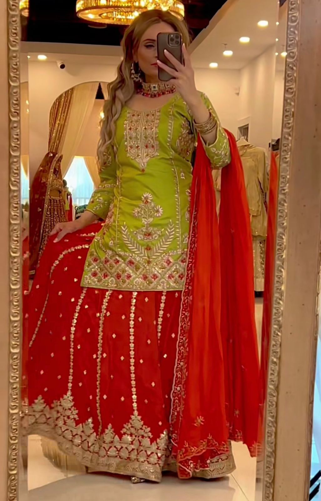 Parrot Green Chinnon Silk Embroidery Work Salwar Suit | Jump Suits, Salwar suit, Casual Suits, Creative suits, Designer Suits, Palazzo Suits, Party Wear Suits, Patiala Suits, Straight Suits