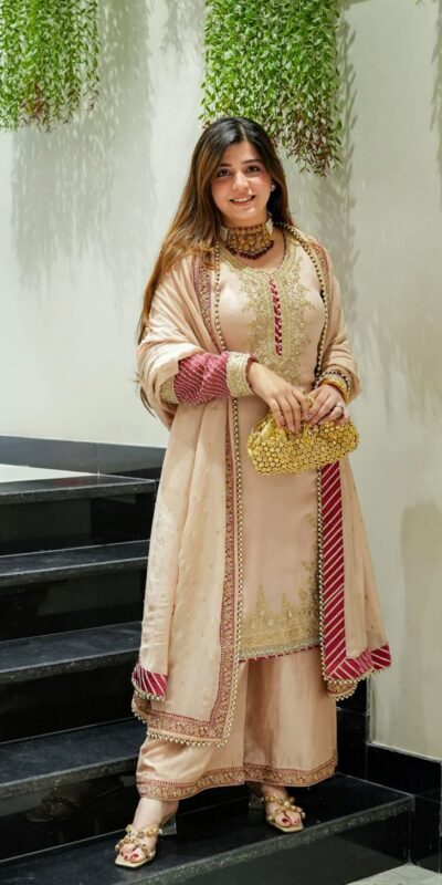 Peach Chinon Silk Embroidery Work Salwar Suit | Jump Suits, Tops & Bottoms, Track Suits, Salwar suit, Casual Suits, Creative suits, Designer Suits, Palazzo Suits, Party Wear Suits, Patiala Suits, Straight Suits, Trendy Wear