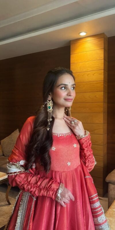 Peach Chinon Silk Lace Work Anakali Suit | Jump Suits, Salwar suit, Casual Suits, Creative suits, Designer Suits, Palazzo Suits, Party Wear Suits, Patiala Suits, Straight Suits