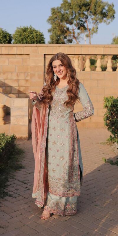 Peach Faux Georgette Lace Embroidery Work Salwar Suit | Jump Suits, Tops & Bottoms, Track Suits, Salwar suit, Casual Suits, Creative suits, Designer Suits, Palazzo Suits, Party Wear Suits, Patiala Suits, Straight Suits, Trendy Wear