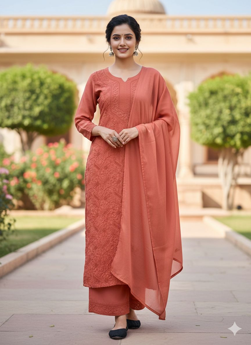 Perfect Peach Georgette Embroidery Work Salwar Suit | Jump Suits, Salwar suit, Casual Suits, Creative suits, Designer Suits, Palazzo Suits, Party Wear Suits, Patiala Suits, Straight Suits