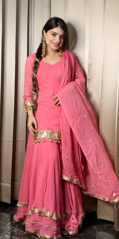 Pink Chinon Silk Embroidery Sequence Work Salwar Suit | Jump Suits, Salwar suit, Casual Suits, Creative suits, Designer Suits, Palazzo Suits, Party Wear Suits, Patiala Suits, Straight Suits