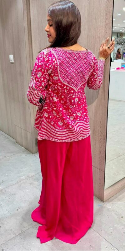 Pink Chinon Silk Embroidery Work Salwar Suit | Jump Suits, Salwar suit, Casual Suits, Creative suits, Designer Suits, Palazzo Suits, Party Wear Suits, Patiala Suits, Straight Suits