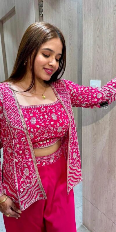 Pink Chinon Silk Embroidery Work Salwar Suit | Jump Suits, Salwar suit, Casual Suits, Creative suits, Designer Suits, Palazzo Suits, Party Wear Suits, Patiala Suits, Straight Suits