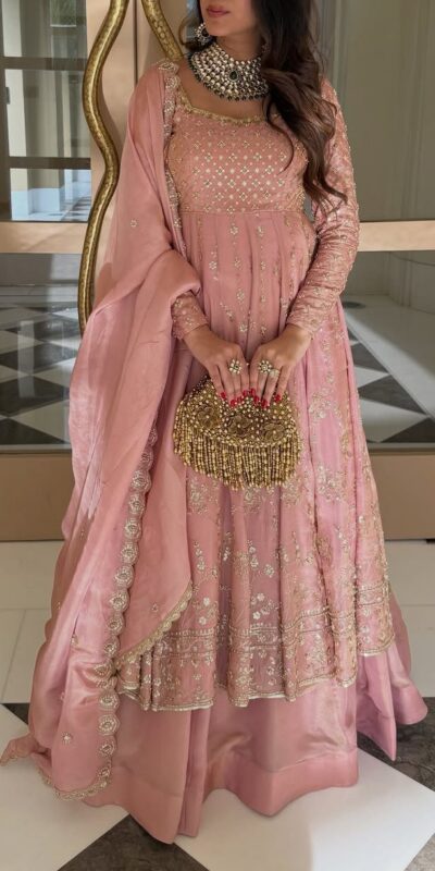 Pink Chinon Silk Lace Embroidery Work Lehenga Choli | Lehenga, Bollywood Lehenga, Creative Lehenga, Designer Lehenga, Embroidered Lehenga, Party Wear Lehenga