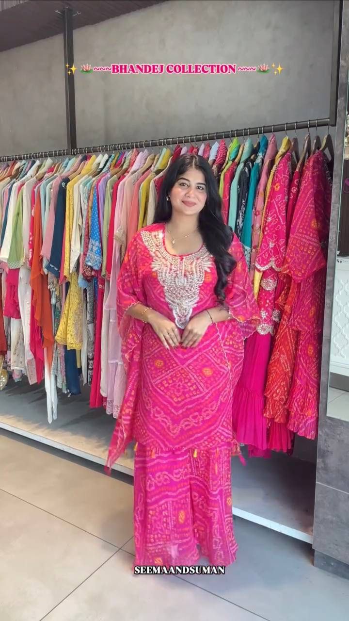 Pink Faux Georgette Embroidery Digital Print Salwar Suit | Jump Suits, Salwar suit, Casual Suits, Creative suits, Designer Suits, Palazzo Suits, Party Wear Suits, Patiala Suits, Straight Suits