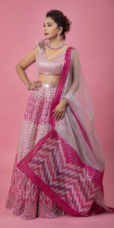 Pink Glossy Silk Embroidery Work Lehenga Choli | Lehenga, Bollywood Lehenga, Creative Lehenga, Designer Lehenga, Embroidered Lehenga, Party Wear Lehenga