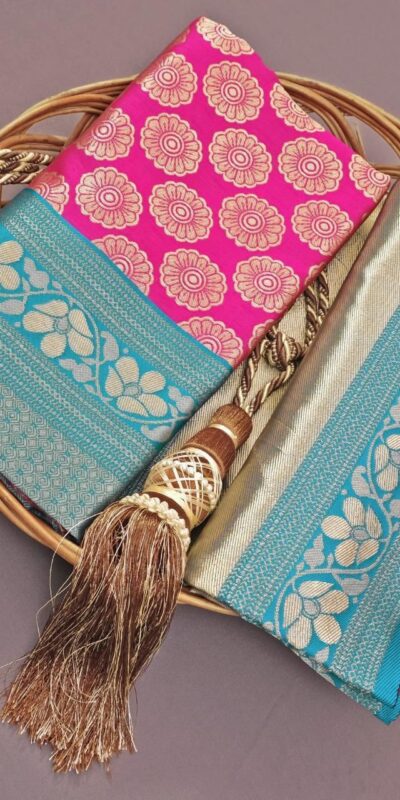 Pink Lichi Silk With Lace Work Saree | Sarees, Bollywood Sarees, Creative Sarees, Designer Sarees, Embroidered Sarees, Ethnic Saree, Modern Digital sarees, Party Wear Sarees