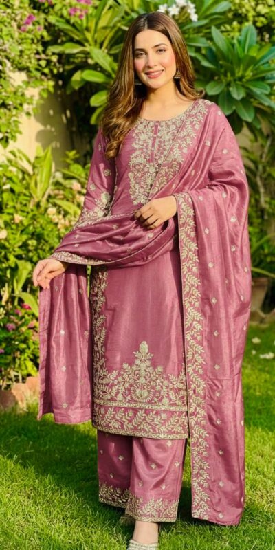 Pink Organza Silk With Sequence Work Salwar Suit | Jump Suits, Salwar suit, Casual Suits, Creative suits, Designer Suits, Palazzo Suits, Party Wear Suits, Patiala Suits, Straight Suits