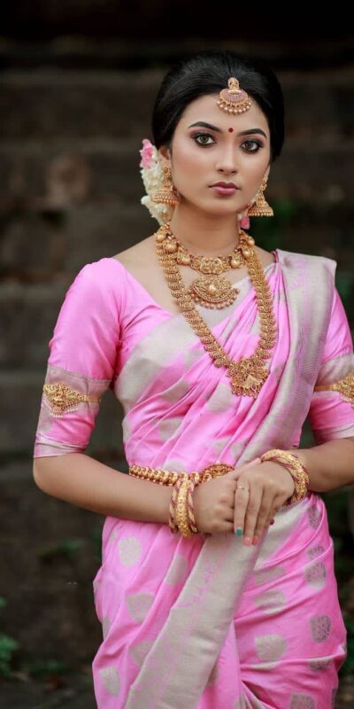 Pink Soft Lichi Silk All Over Work Saree | Sarees, Bollywood Sarees, Creative Sarees, Designer Sarees, Embroidered Sarees, Ethnic Saree, Modern Digital sarees, Party Wear Sarees
