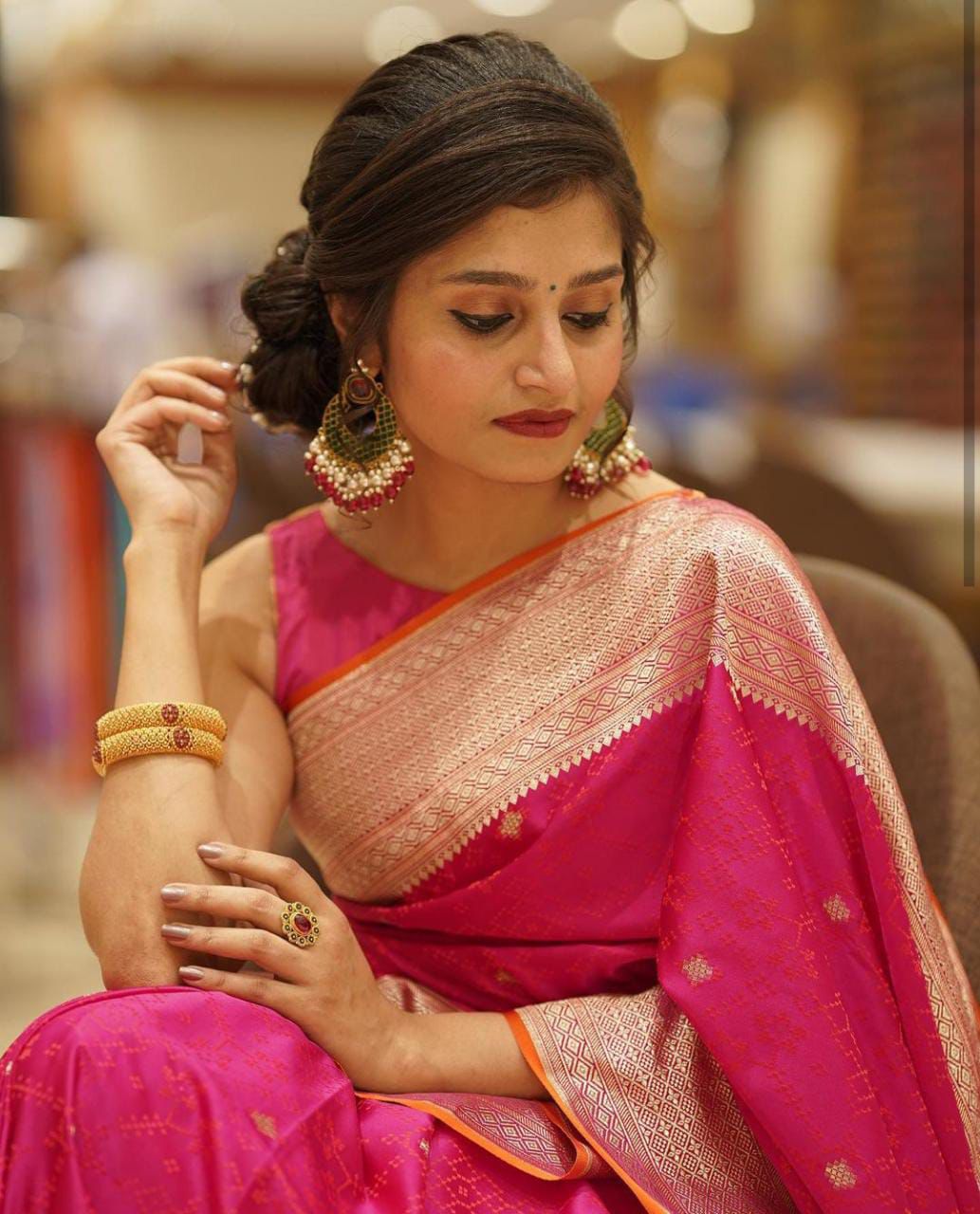 Pink Soft Lichi Silk On All Over Saree | Sarees, Bollywood Sarees, Creative Sarees, Designer Sarees, Embroidered Sarees, Ethnic Saree, Modern Digital sarees, Party Wear Sarees