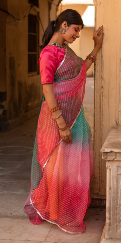 Pink Soft T.b. Organza Silk Sequins Work Saree | Sarees, Bollywood Sarees, Creative Sarees, Designer Sarees, Embroidered Sarees, Ethnic Saree, Modern Digital sarees, Party Wear Sarees