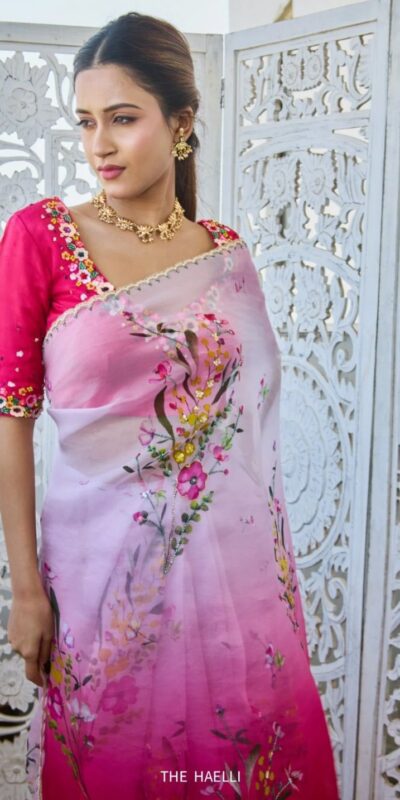 Pink Soft Tebby Silk Beads Sequins Work Saree | Sarees, Bollywood Sarees, Creative Sarees, Designer Sarees, Embroidered Sarees, Ethnic Saree, Modern Digital sarees, Party Wear Sarees