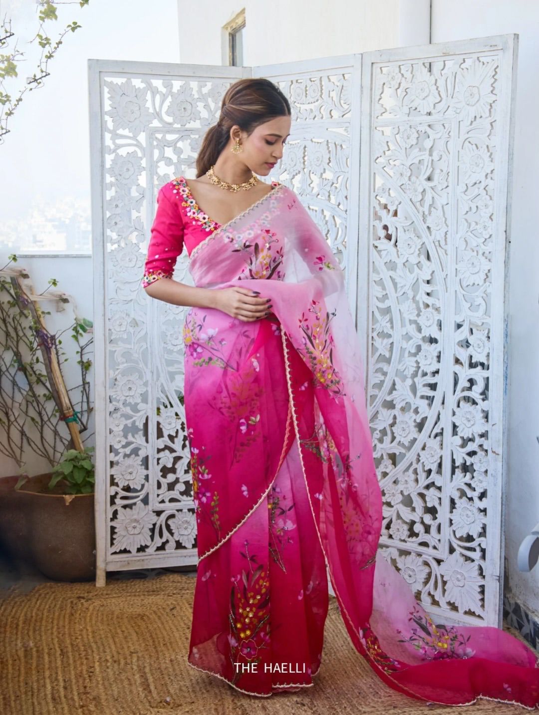 Pink Soft Tebby Silk Beads Sequins Work Saree | Sarees, Bollywood Sarees, Creative Sarees, Designer Sarees, Embroidered Sarees, Ethnic Saree, Modern Digital sarees, Party Wear Sarees
